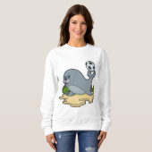 Sweatshirt Sceller comme joueur de football avec Soccer (Devant entier)