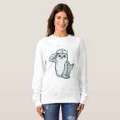 Sweatshirt Sceller comme marin avec casquette marin (Devant entier)