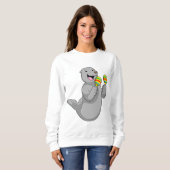 Sweatshirt Sceller comme musicien avec Maracas (Devant entier)