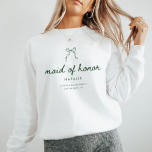 Sweatshirt Scénario Coquette Moderne Demoiselle d'Honneur Ent