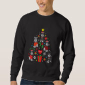 Sweatshirt Schnauzer Christmas Tree Ornement Funny Pet Dog (Devant)
