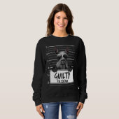 Sweatshirt Schnauzer géant Mugshot Guilty Chien (Devant entier)