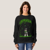 Sweatshirt Schnauzer Jour de la Saint Patrick Lover Irish Sha (Devant entier)
