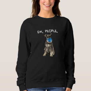 Sweatshirt Schnauzer Miniature Ew Personnes Chien Portant Un