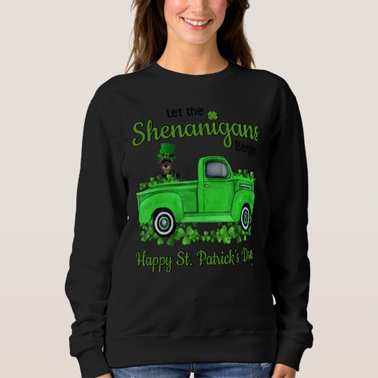 Sweatshirt Schnauzer Miniature Laisser Les Shenanigans Commen (Devant)