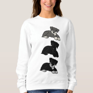 Sweatshirt schnauzer miniature toutes les bandes dessinées d