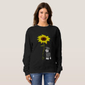 Sweatshirt Schnauzer sont mon Sunshine Sunflower Schnauzer Ma (Devant entier)