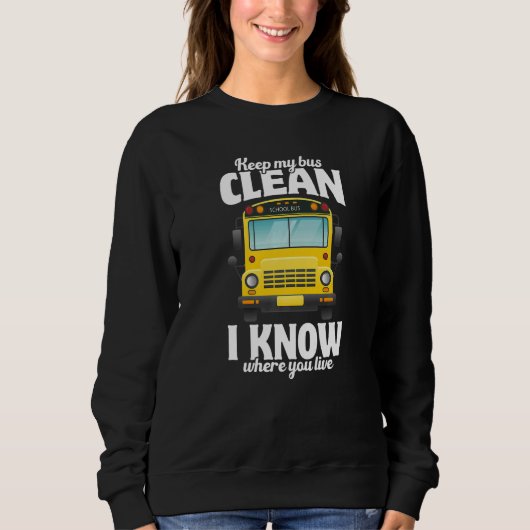 Sweatshirt School Bus Driver Appreciation Back To School Busm (Devant)