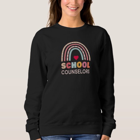 Sweatshirt School Counselors Rainbow Appreciation  Women (Devant)