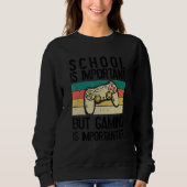 Sweatshirt School is important_5 (Devant)