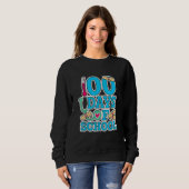 Sweatshirt School Nurse 100 Days Of School (Devant entier)