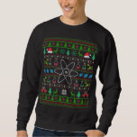 Sweatshirt Science Chimie Noël laid<br><div class="desc">Attrapez ce chandail de Noël scientifique amusant. Parfait pour un chimiste,  un biologiste ou un scientifique pour célébrer la fête !</div>