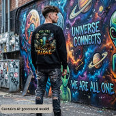 Sweatshirt Science-fiction Cosmique - Vous n'êtes pas seul Ex