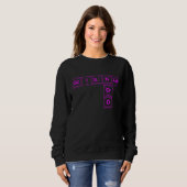 Sweatshirt Science Nerd Écrit Dans Des Éléments De L'Écriture (Devant entier)