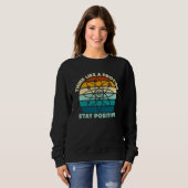 Sweatshirt Science Physics Nerd Think Like a Proton Stay Posi (Devant entier)