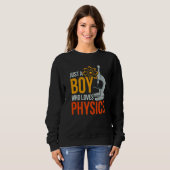 Sweatshirt Science Physique Nerd Juste Un Garçon Qui Aime La (Devant entier)