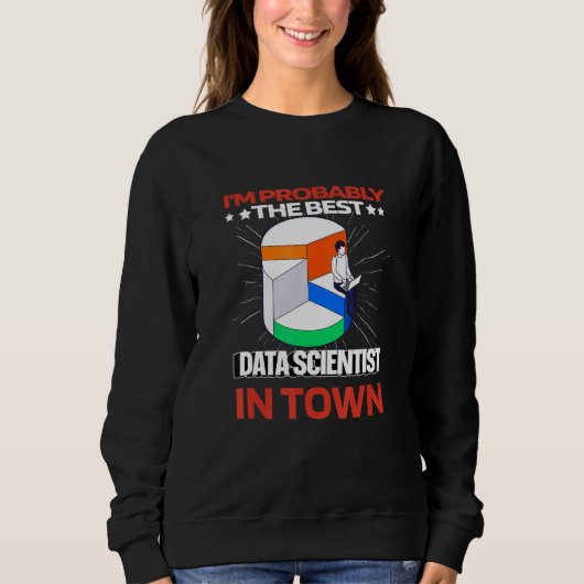 Sweatshirt Scientifique de données Intelligence Ingénieur A (Devant)