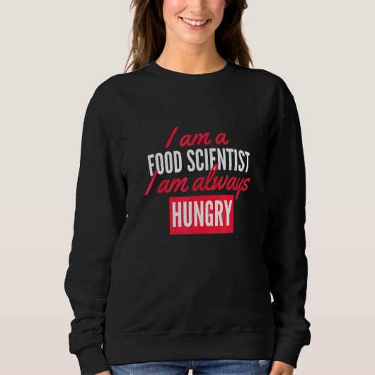 Sweatshirt Scientifique en alimentation (Devant)