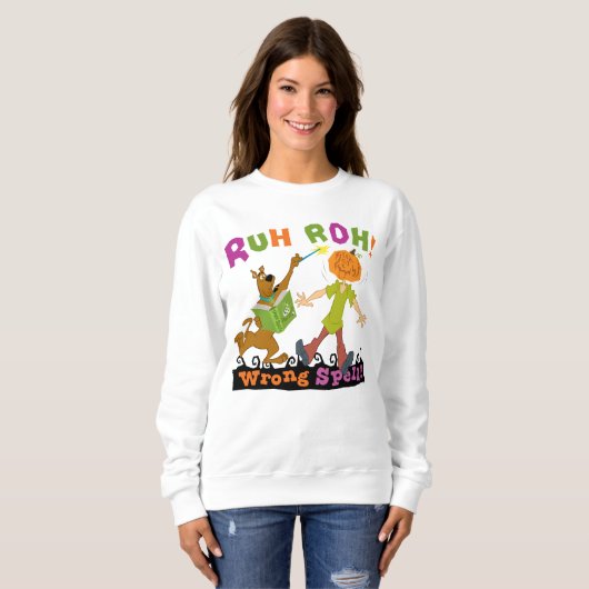 Sweatshirt Scooby-Doo | Ruh Roh ! Mauvais sort ! (Devant entier)