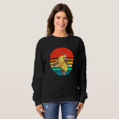 Sweatshirt Scooter Conducteur Retro Classic Motorbike Moped (Devant entier)