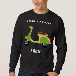 Sweatshirt Scooter italien vintage vélo Retro