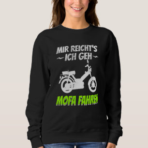Sweatshirt Scooter Moped Moped Conducteur Mokick Bike Scooter