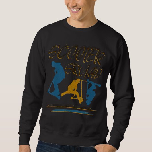 Sweatshirt Scooter Squad pour cascadeur scooter cascadeur sco (Devant)