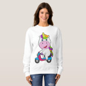 Sweatshirt Scooter Unicorn (Devant entier)