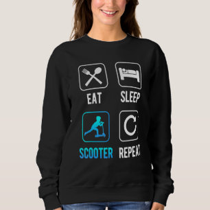 Sweatshirt Scooter Urbain Et E-Scooter Pour Pousser Et Couper
