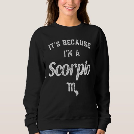 Sweatshirt Scorpio, signe zodiaque 1 (Devant)