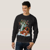 Sweatshirt Scorpion Xmas Élément Arbre Éclairage Scorpion Chr (Devant entier)