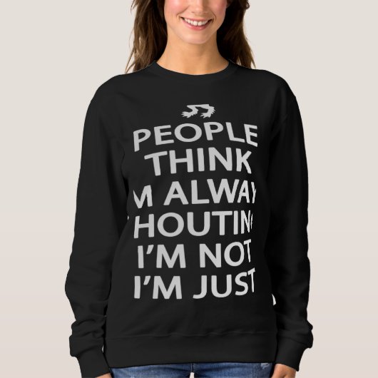 Sweatshirt Scotland Ancestry I'm Not Shouting I'm Scottish (Devant)