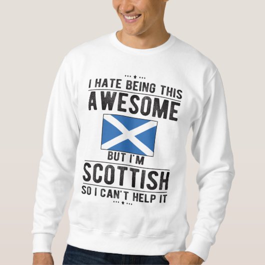 Sweatshirt Scotland Flag Scotland Heritage Scotland Roots (Devant)