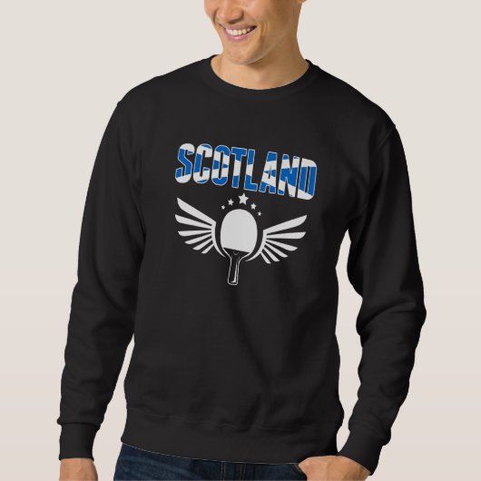 Sweatshirt Scotland Ping Pong   Scottish Table Tennis Support (Devant)