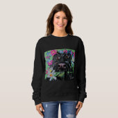Sweatshirt Scottie dans le jardin (Devant entier)