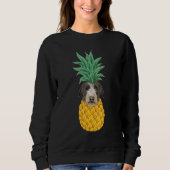 Sweatshirt Scottish Deerhound Pineapple Dog (Devant)