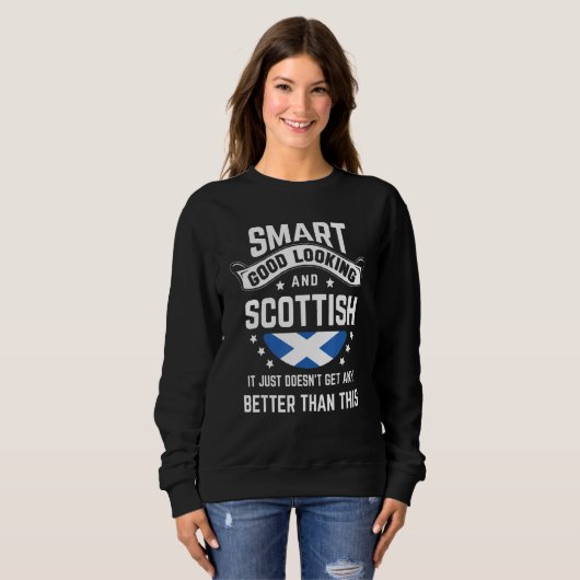 Sweatshirt Scottish Flag Native Pride  Scotland Scottish Root (Devant entier)