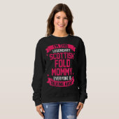 Sweatshirt Scottish Fold Mom (Devant entier)