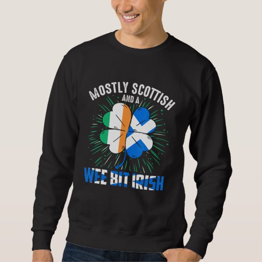 Sweatshirt Scottish Wee Bit irlandais (Devant)