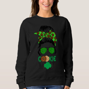 Sweatshirt Scou Cookie Maman Fille Troop Messy Bun Lunettes d