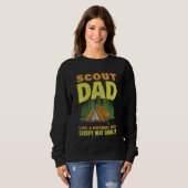 Sweatshirt Scout Dad Life Scouting Hiking Happy Camper Camp (Devant entier)