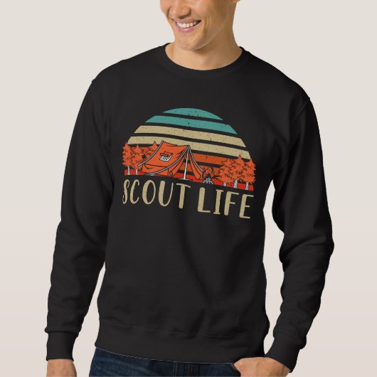 Sweatshirt Scout Life Campfire Aventure Nature Lover Camper (Devant)