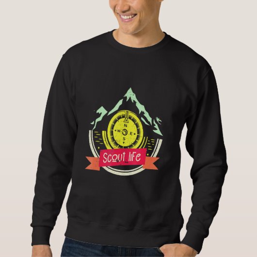 Sweatshirt Scout Life Randonnées Mountain Adventure Buddies C (Devant)