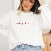 Sweatshirt Script Coeur de maman de chien