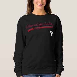 Sweatshirt Script de baseball du laboratoire de chocolat Bost