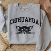 Sweatshirt Script de style Varsity College Chihuahua Mama