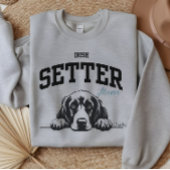 Sweatshirt Script de style varsity College Irish Setter Mama