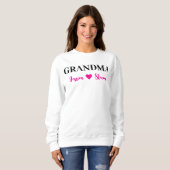 Sweatshirt Script Mamie Personnalisé (Devant entier)