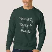 Sweatshirt Script propulsé par le pull pour hommes de Noël Eg (Devant)