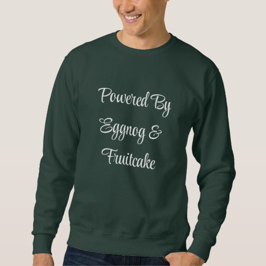 Sweatshirt Script propulsé par le pull pour hommes de Noël Eg (Devant)